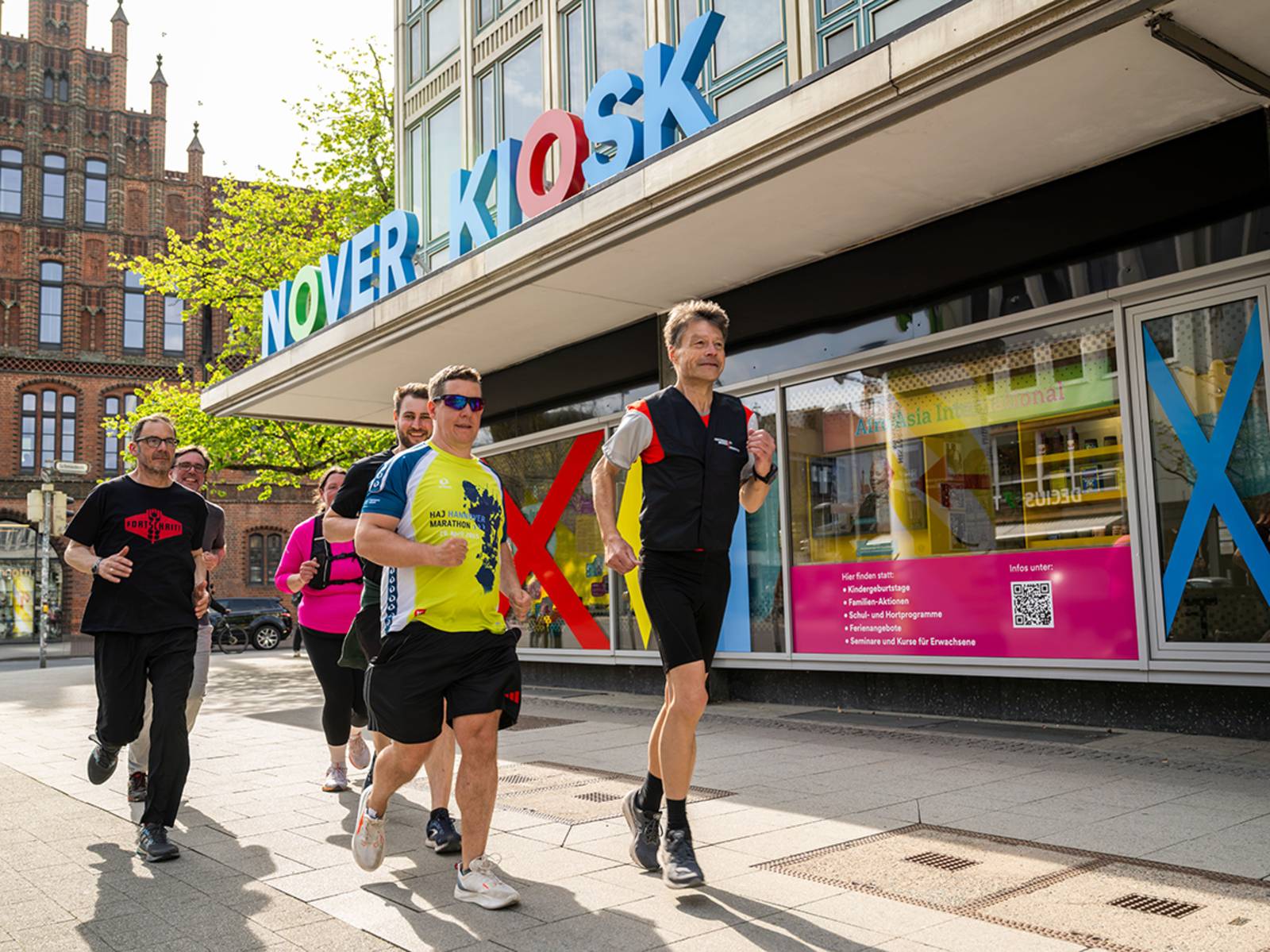 Joggingf&uuml;hrung am Hannover Kiosk