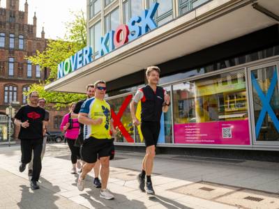 Joggingf&uuml;hrung am Hannover Kiosk