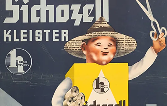 Plakat Sichozell Kleister (Ausschnitt)