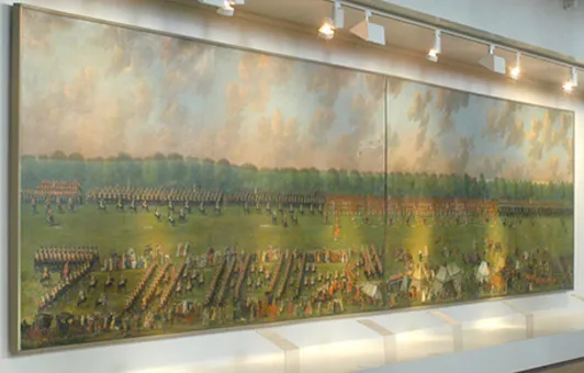 Das Gemälde Revue von Bemerode in der alten Dauerausstellung