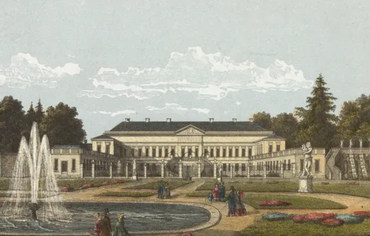 Schloss Herrenhausen Lithographie