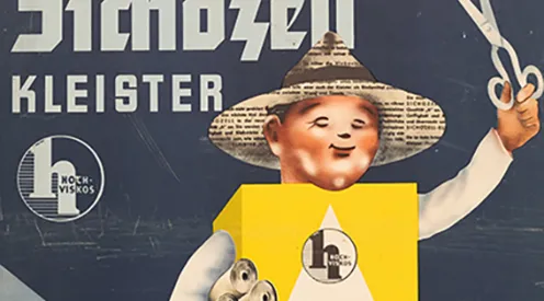 Plakat Sichozell Kleister (Ausschnitt)