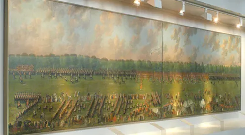 Das Gemälde Revue von Bemerode in der alten Dauerausstellung