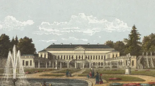 Schloss Herrenhausen Lithographie